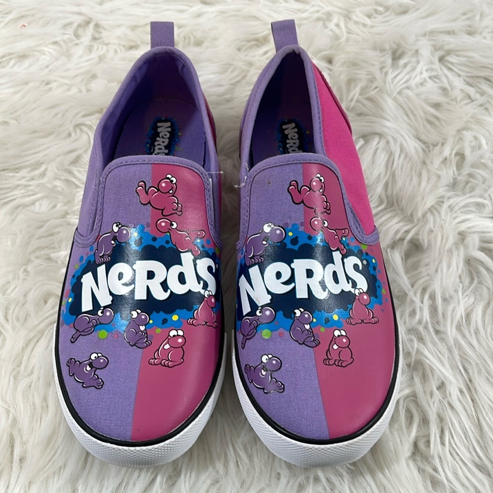 Nerds Candy Woman's Slip On Canvas Sneakers Size 8